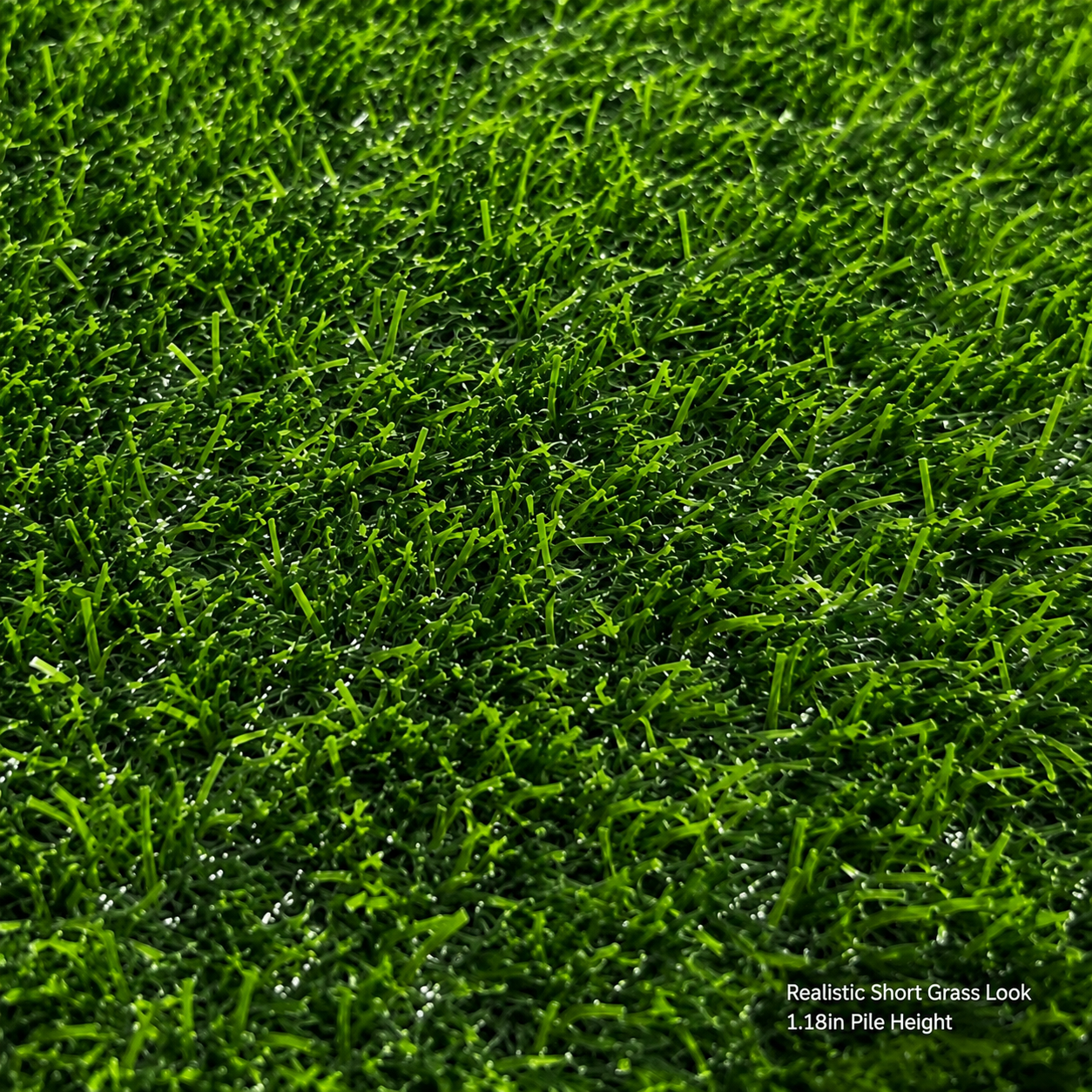 Outdoor Artificial Grass Roll - 0.7" Pile Height, 6 ft x 20 ft