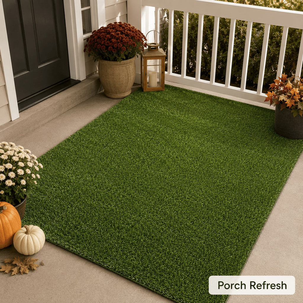 Outdoor Artificial Grass Roll - 0.7" Pile Height, 6 ft x 20 ft