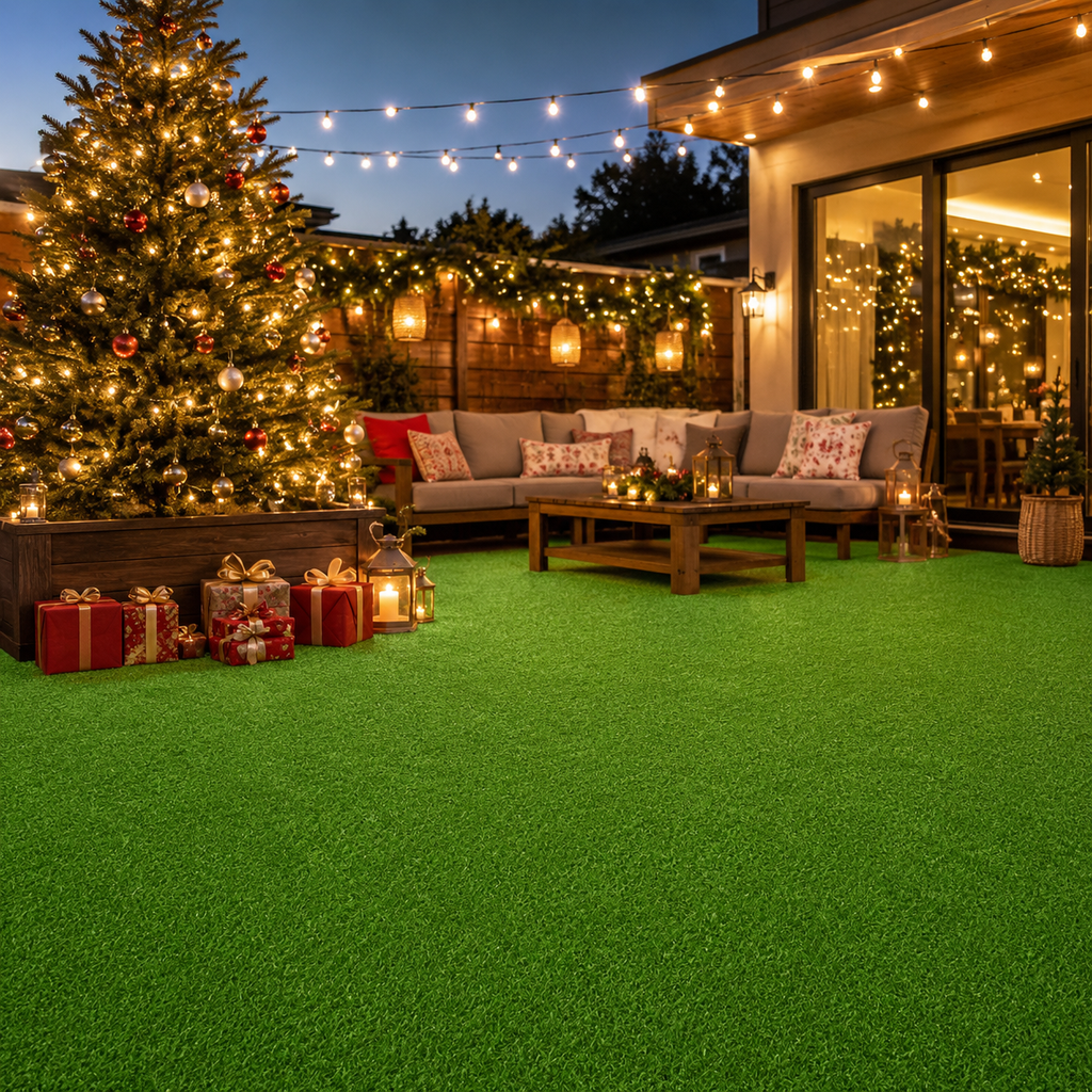 Outdoor Artificial Grass Roll - 0.7" Pile Height, 6 ft x 10 ft