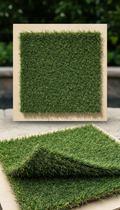 Custom-cut residential turf sample
