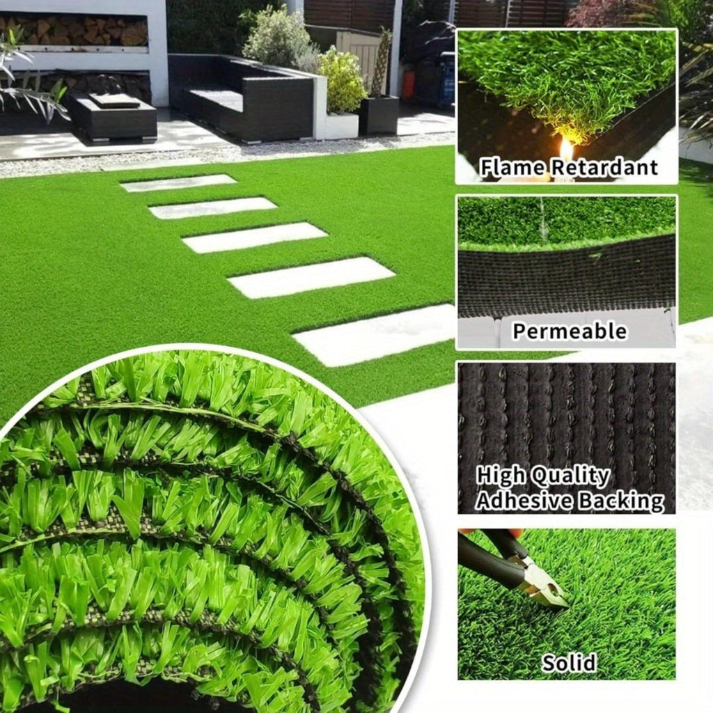 Outdoor Artificial Grass Roll - 0.7" Pile Height, 6 ft x 10 ft