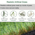 Artificial Grass roll 0.7in-Height 4colors 6.5ft-width 15ft-length