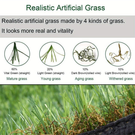 Artificial Grass roll 0.7in-Height 4colors 6.5ft-width 15ft-length