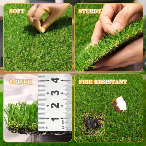 Artificial Grass roll 0.7in-Height 4colors 6.5ft-width 15ft-length