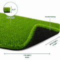 Outdoor Artificial Grass Roll - 0.7" Pile Height, 7 ft x 10 ft