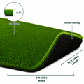 Outdoor Artificial Grass Roll - 0.7" Pile Height, 3 ft x 32 ft