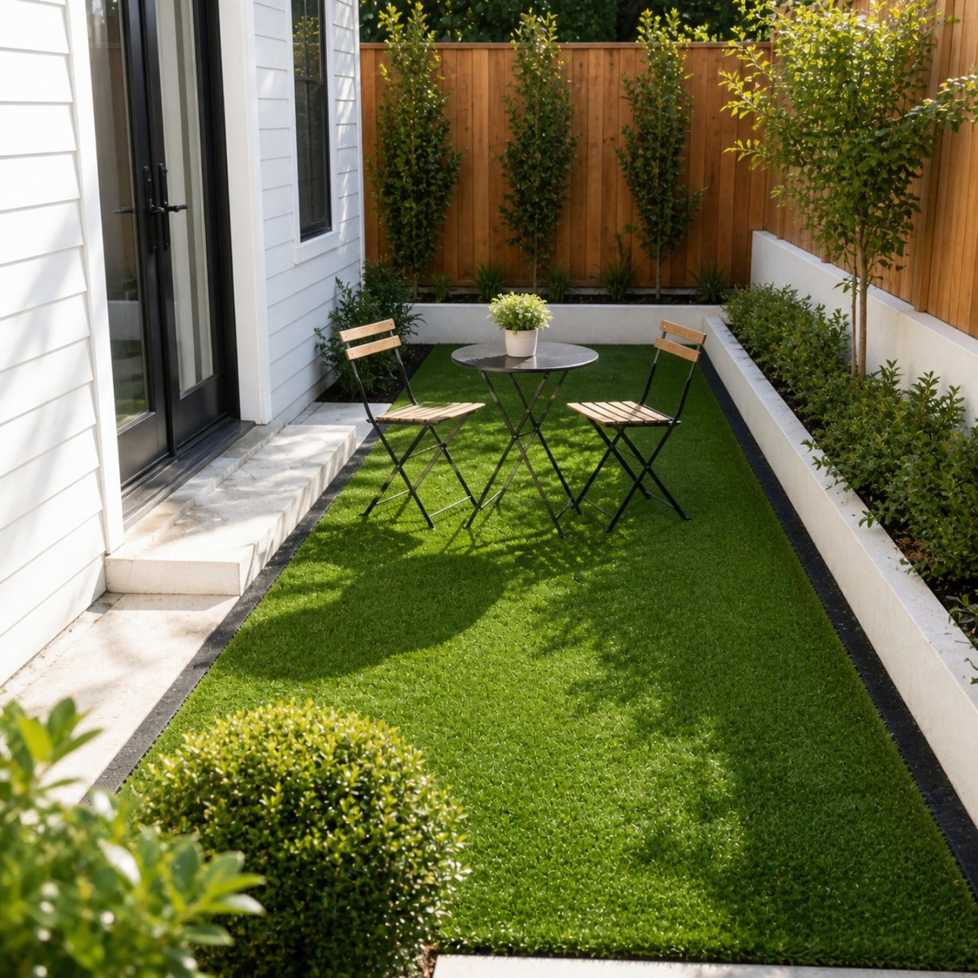 Outdoor Artificial Grass Roll - 0.7" Pile Height, 6.5 ft x 10 ft